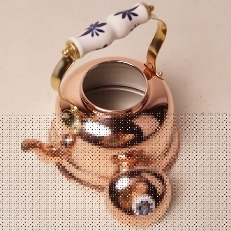 Copper Kettle with Ceramic Handle - Copper Pro