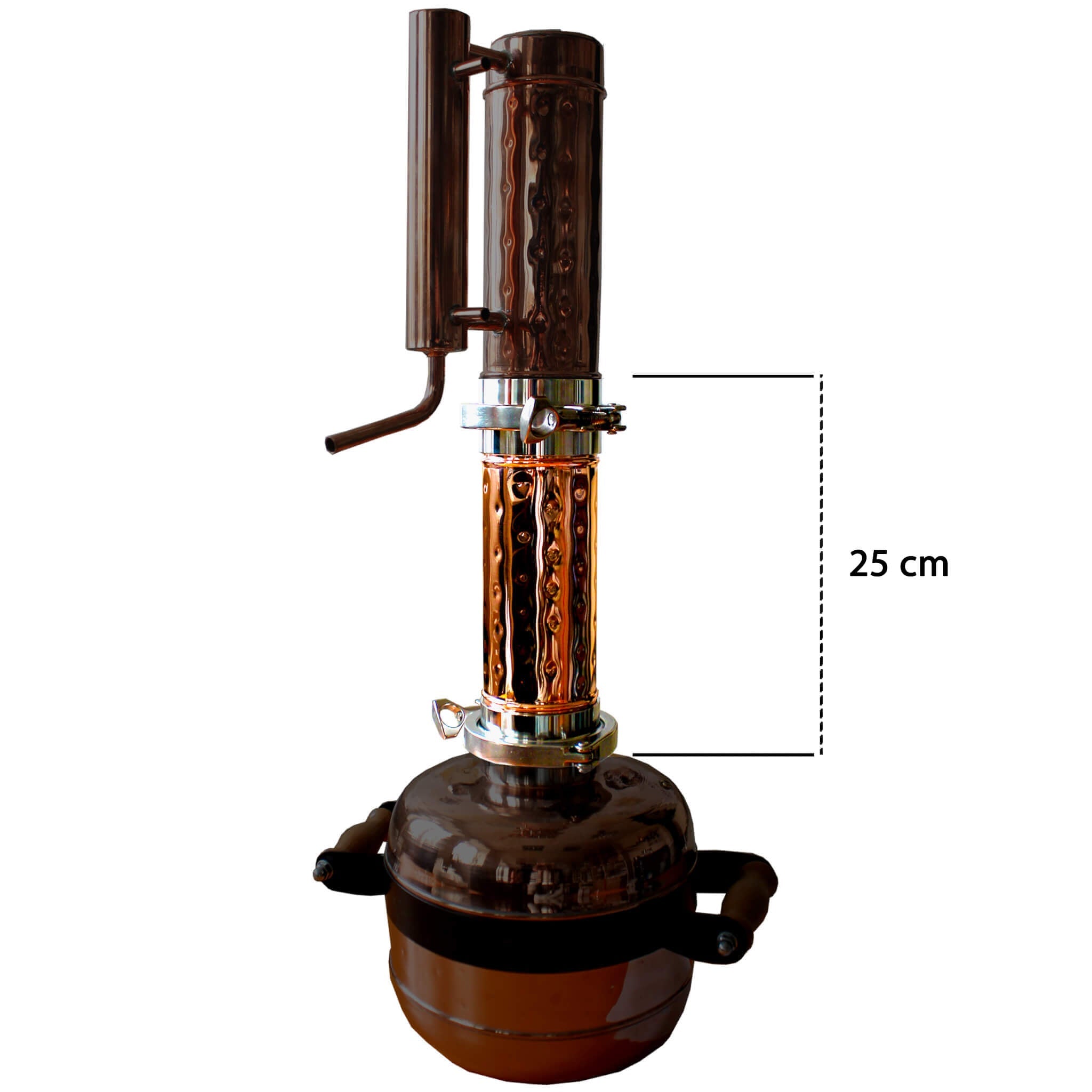 Gin basket flavoring column for 4″ Clamps - Copper Pro
