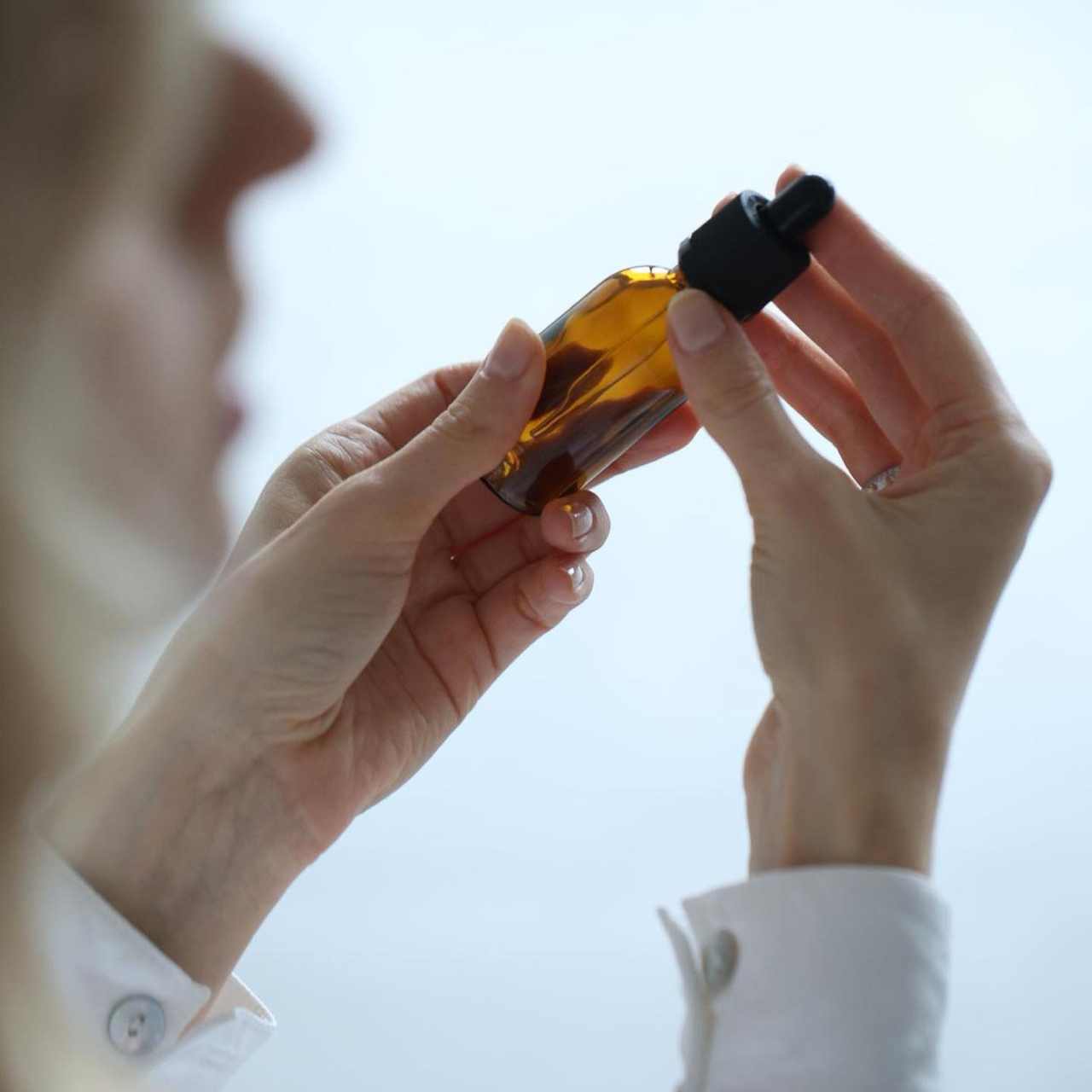 Glass bottle (3 pieces) for essential oils - 5/10/30 ml - Copper Pro