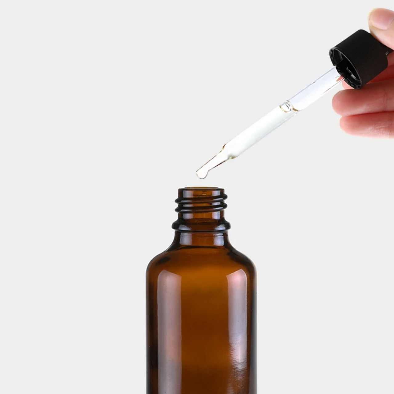 Glass bottle (3 pieces) for essential oils - 5/10/30 ml - Copper Pro