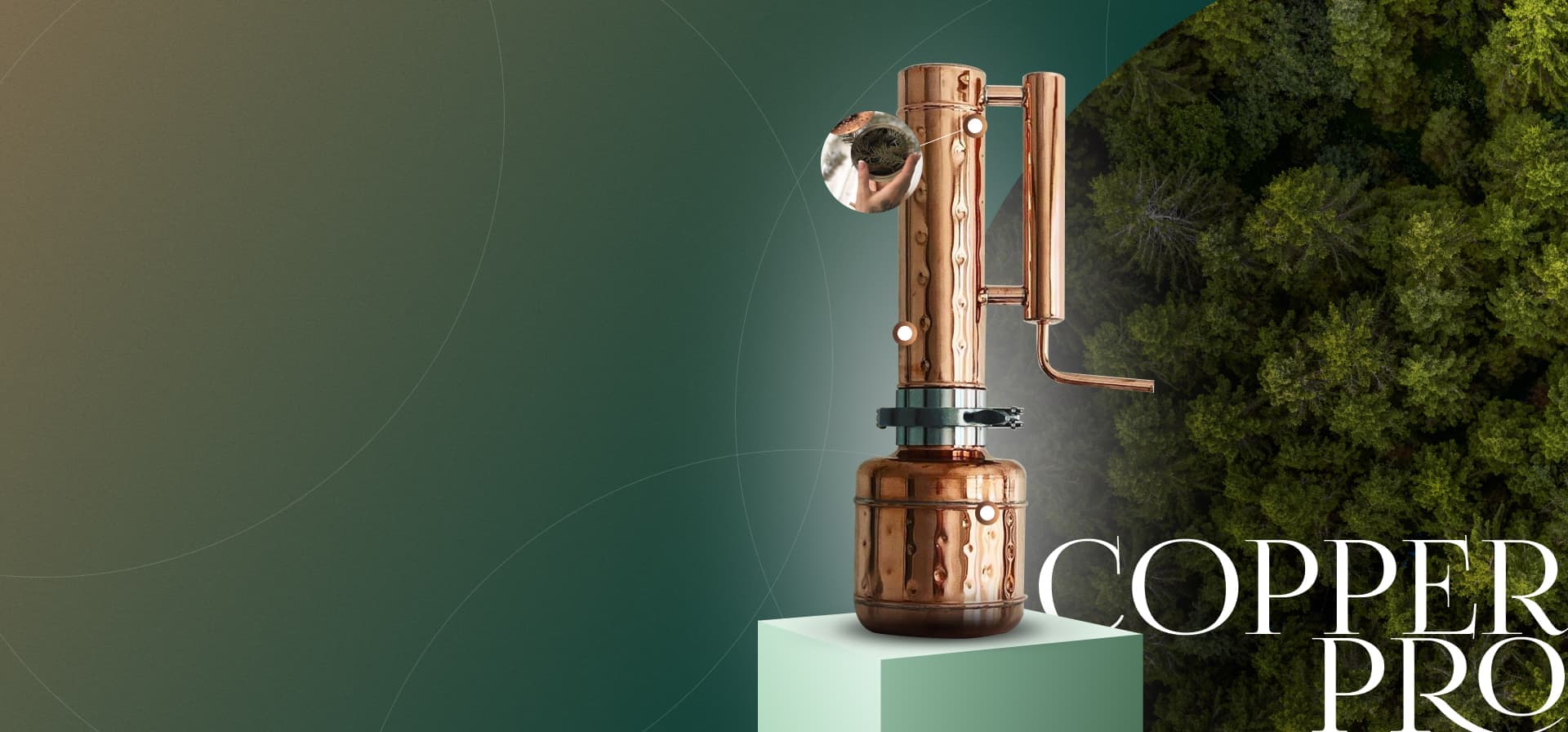 Copper alcohol distillers