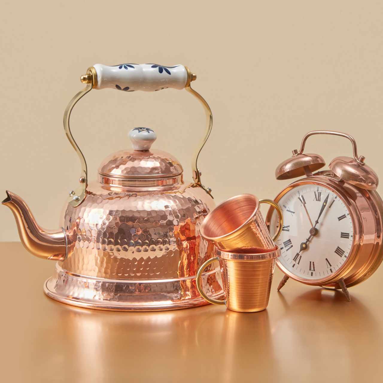 Portugal copper outlet Teapot Set