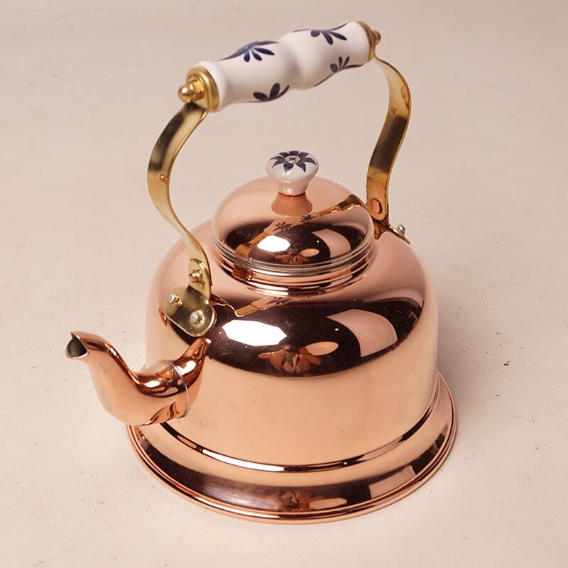 Copper Kettle with Ceramic Handle - Copper Pro