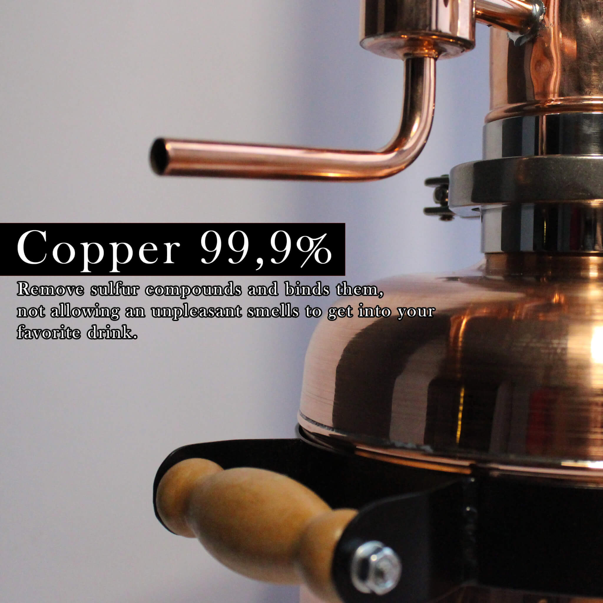 Copper moonshine still 1.3G (5L) [ pot still ] - Copper Pro