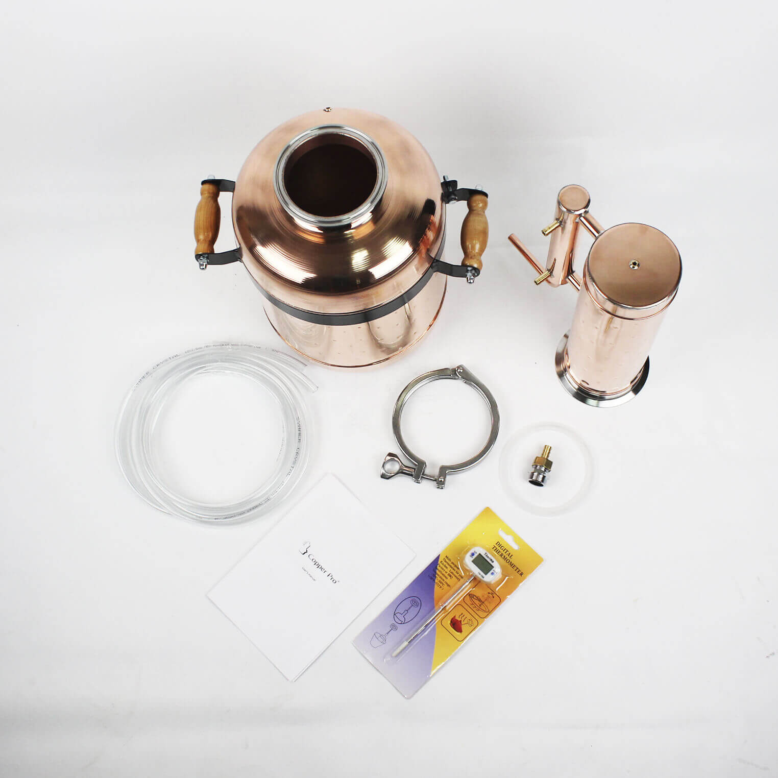 Copper moonshine still 3.3G (12L) | column 0.53G (2L) [ pot still ] - Copper Pro