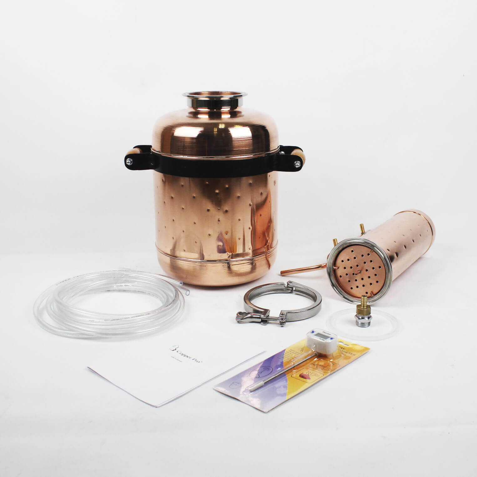 Copper moonshine still 4.8G (18L) | column 0.53G (2L) [ pot still ] - Copper Pro