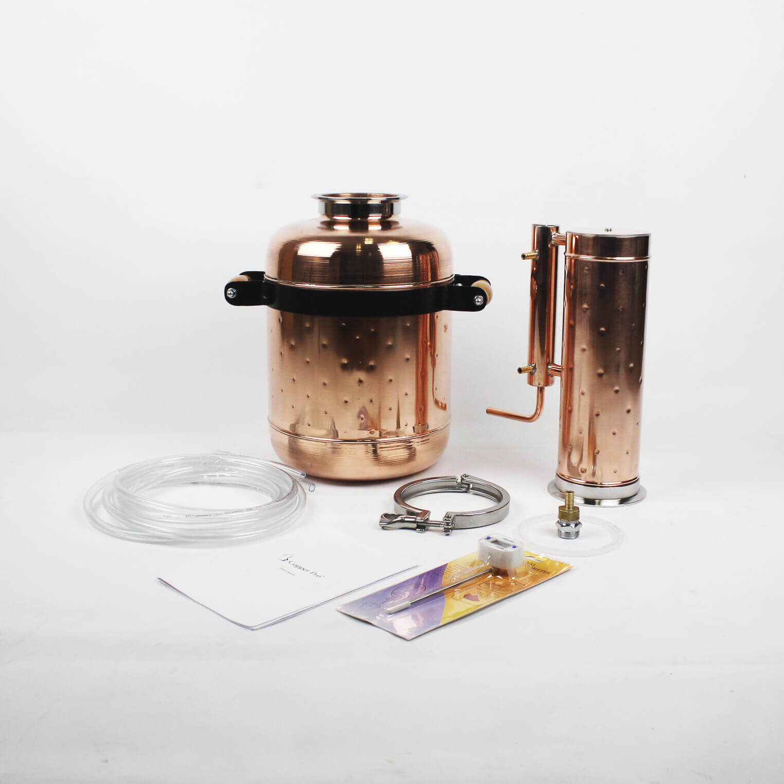 Copper moonshine still 4.8G (18L) | column 0.53G (2L) [ pot still ] - Copper Pro