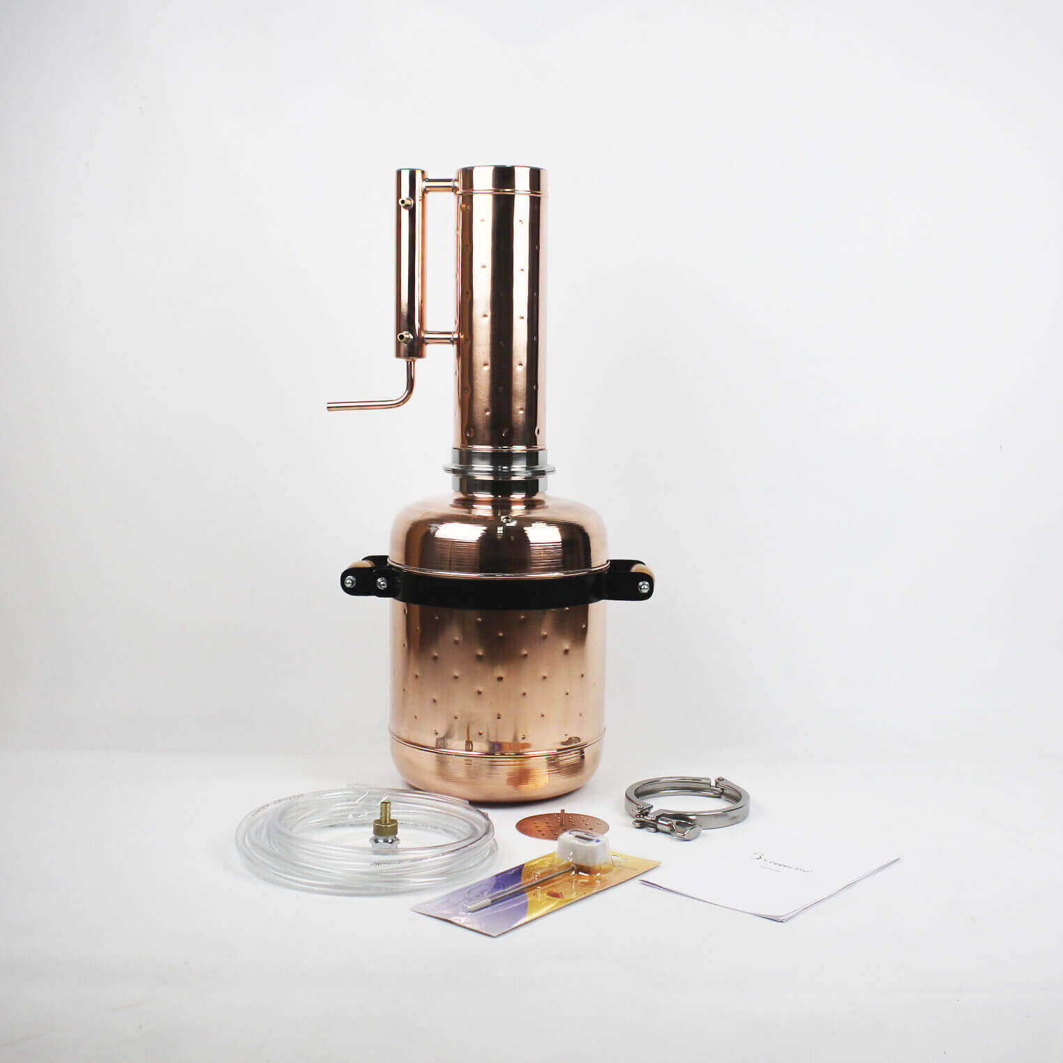 Copper moonshine still 4.8G (18L) | column 0.53G (2L) [ pot still ] - Copper Pro