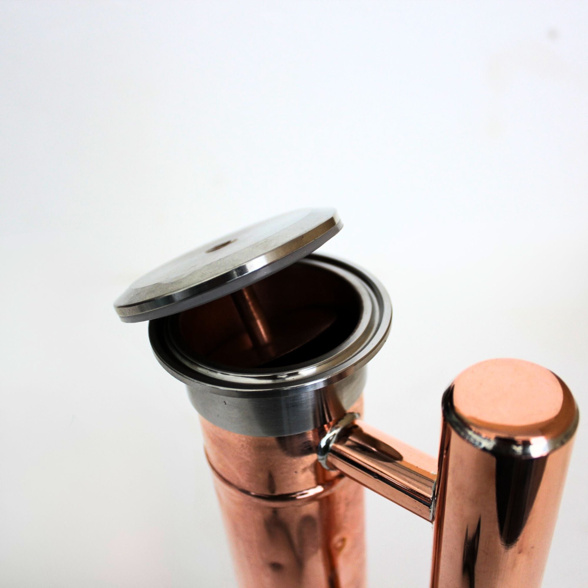 Copper Pot still 2.4 l with double clumped top - Copper Pro