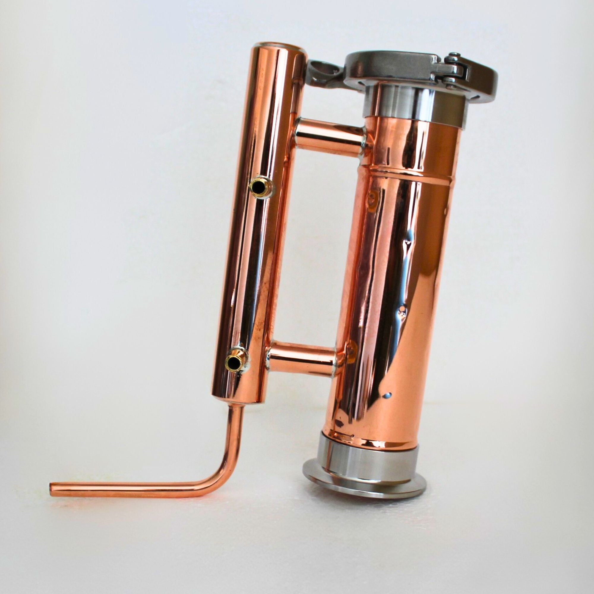 Copper Pot still 2.4 l with double clumped top - Copper Pro