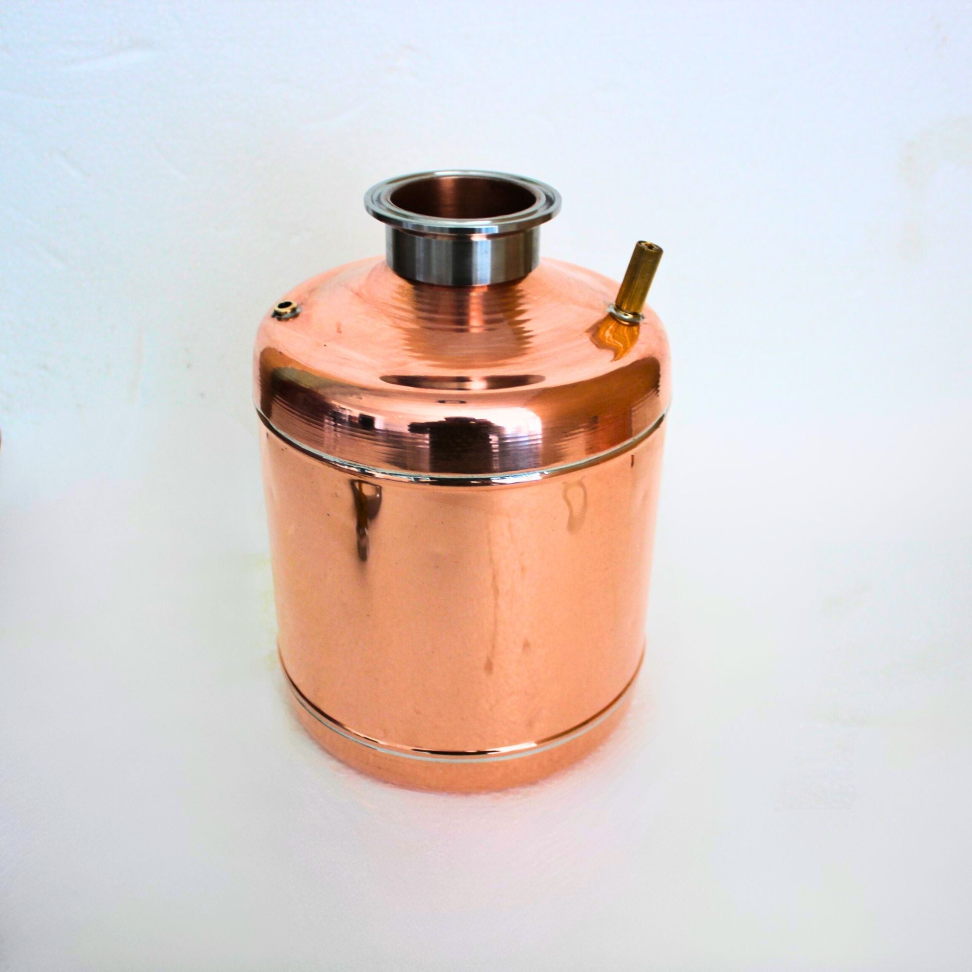 Copper Pot still 2.4 l with double clumped top - Copper Pro