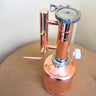Copper Pot still 2.4 l with double clumped top - Copper Pro