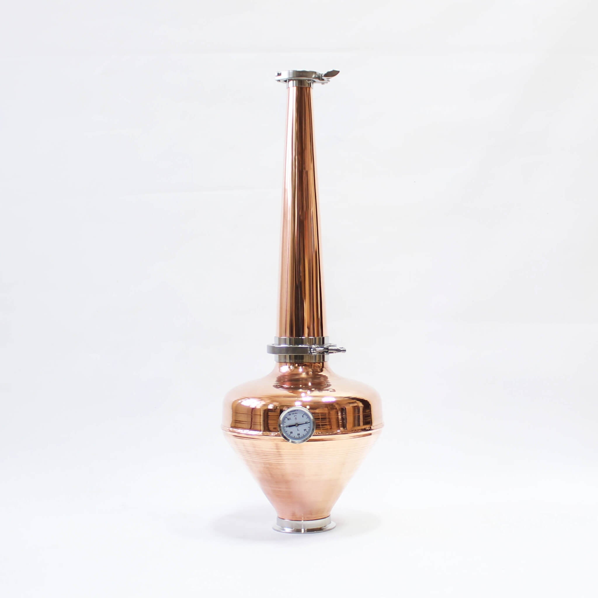 Copper whiskey helmet Column Onion Bulb 4" Flute still Moonshine Distiller set - Copper Pro