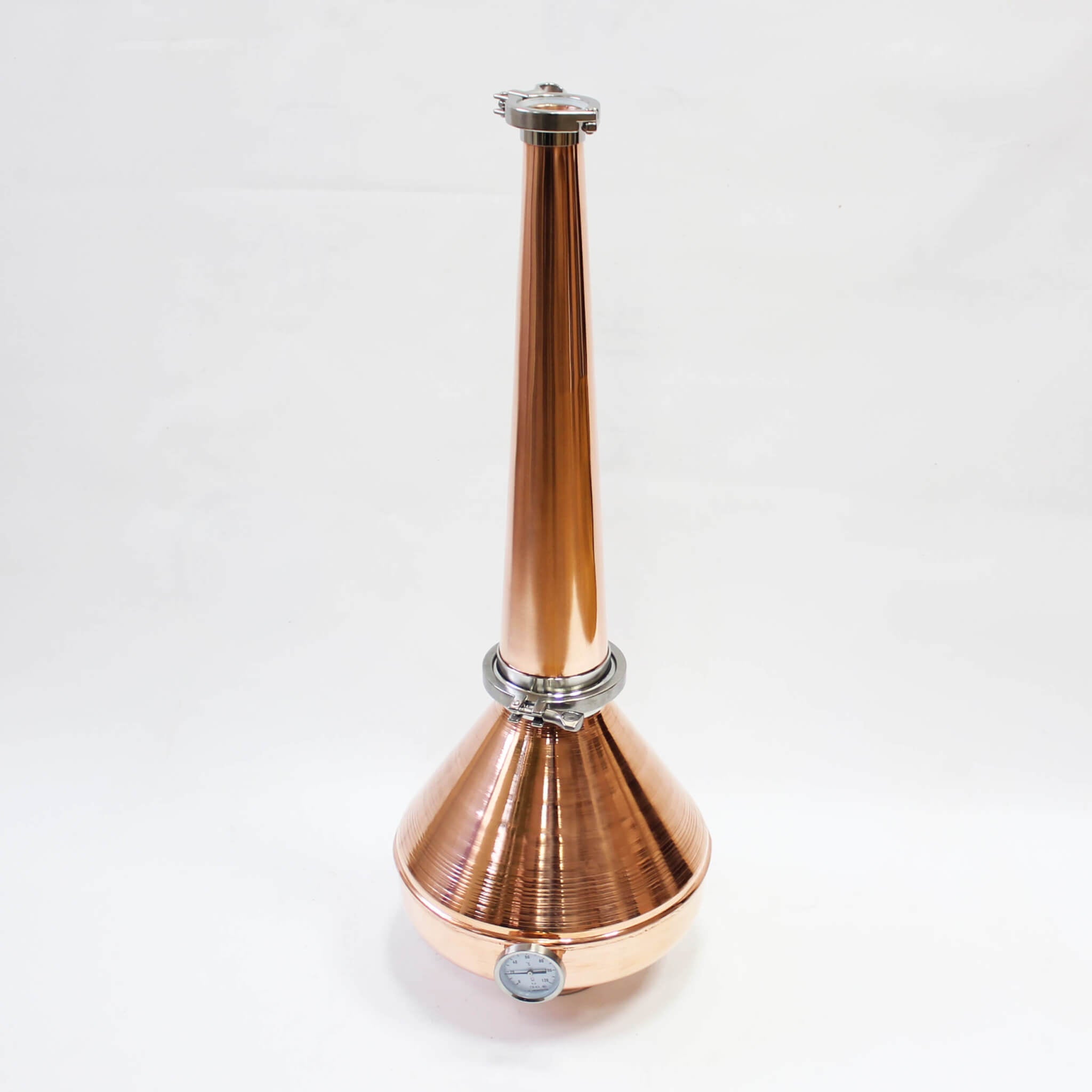 Copper whiskey helmet Column Onion Bulb 4" Flute still Moonshine Distiller set - Copper Pro