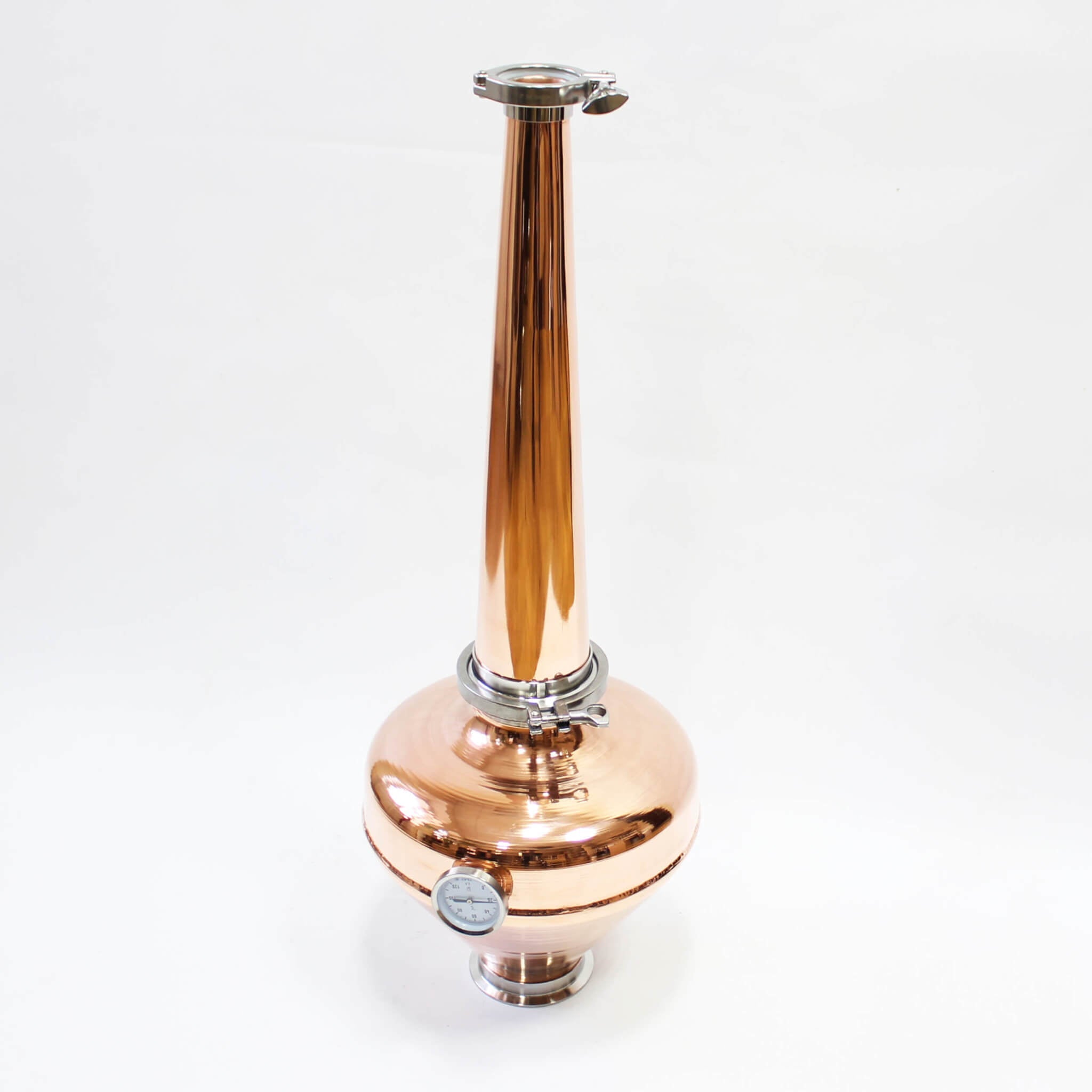 Copper whiskey helmet Column Onion Bulb 4" Flute still Moonshine Distiller set - Copper Pro