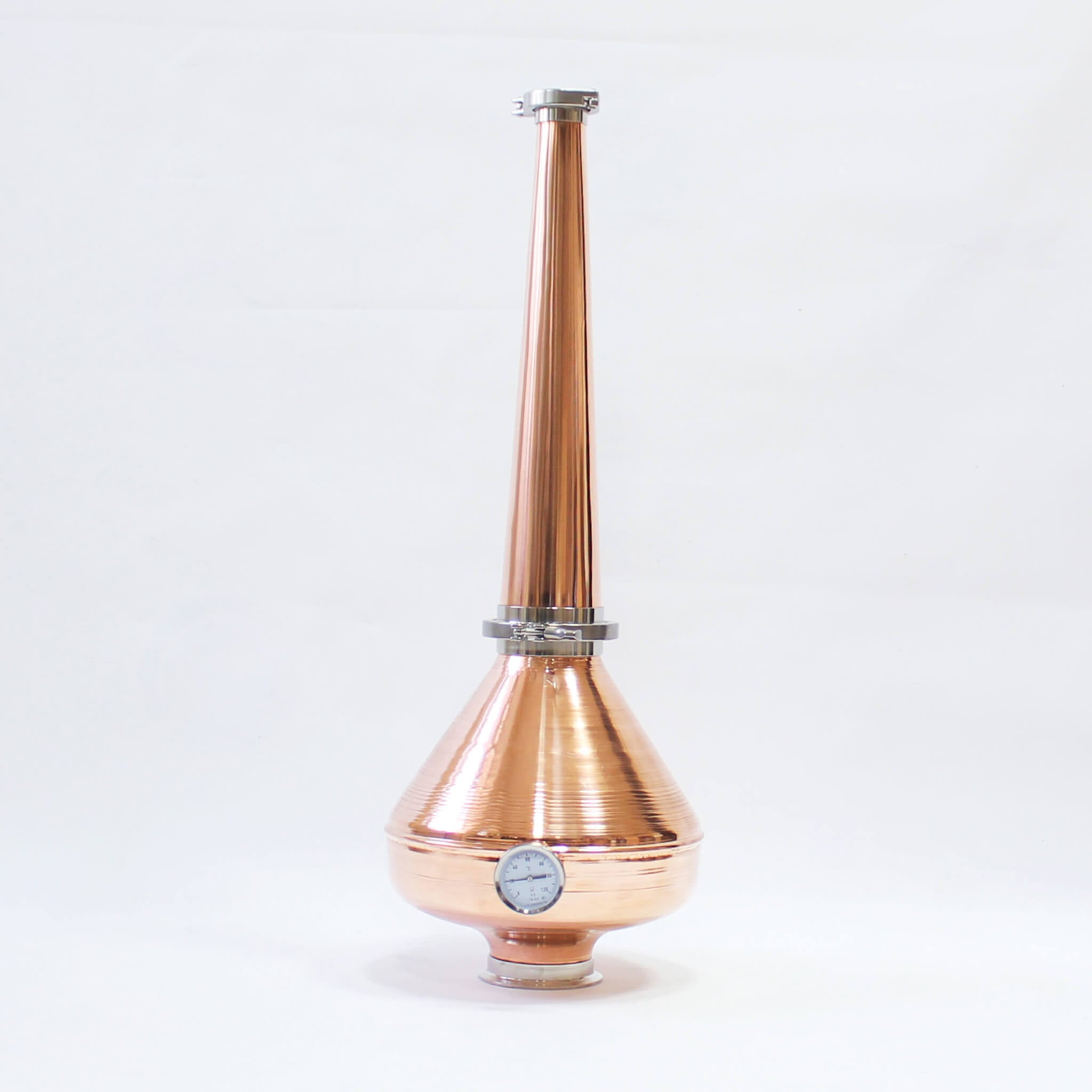 Copper whiskey helmet Column Onion Bulb 4" Flute still Moonshine Distiller set - Copper Pro