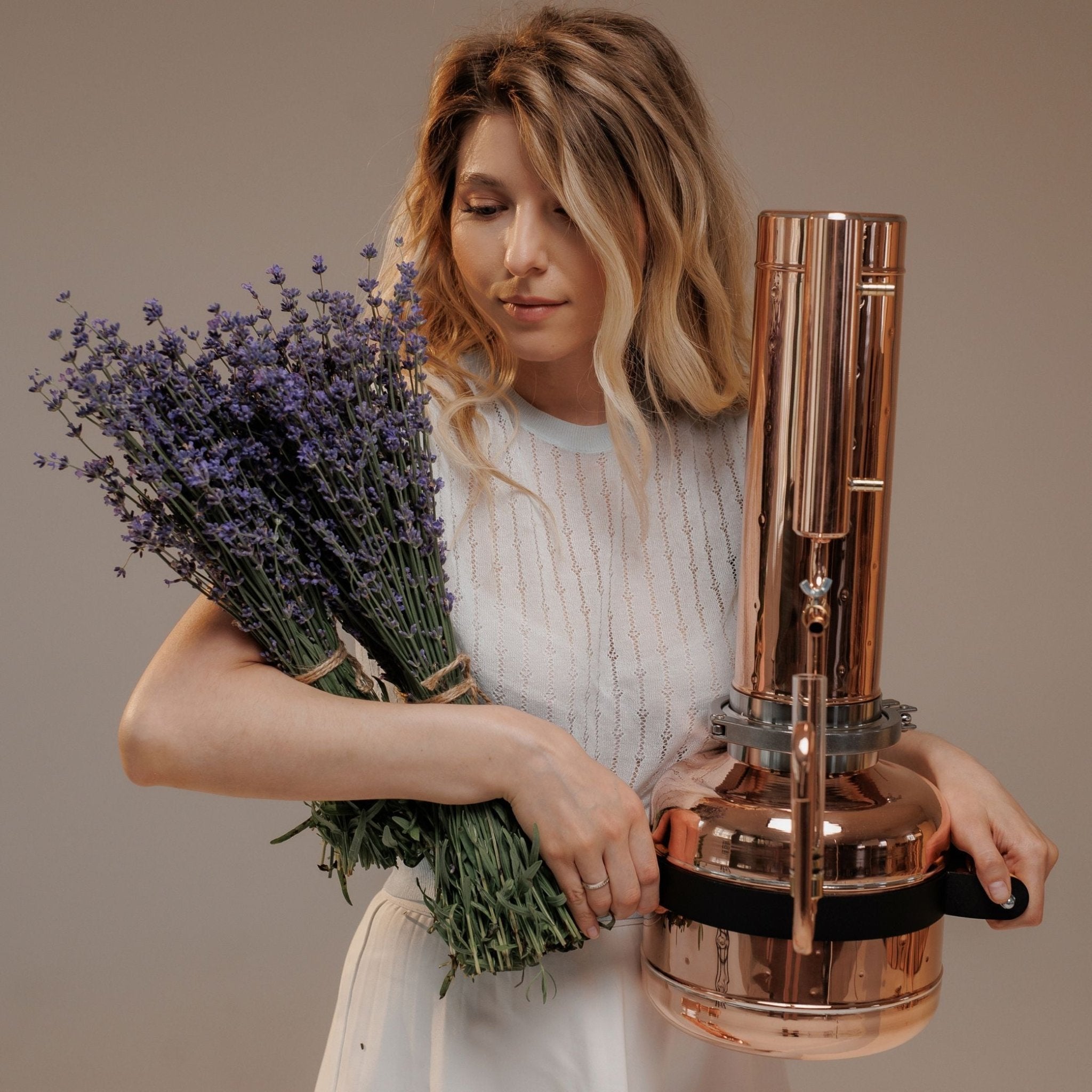 Electric Copper Essential Oil Distiller 1,9Gal/7L - Basic Kit - Copper Pro