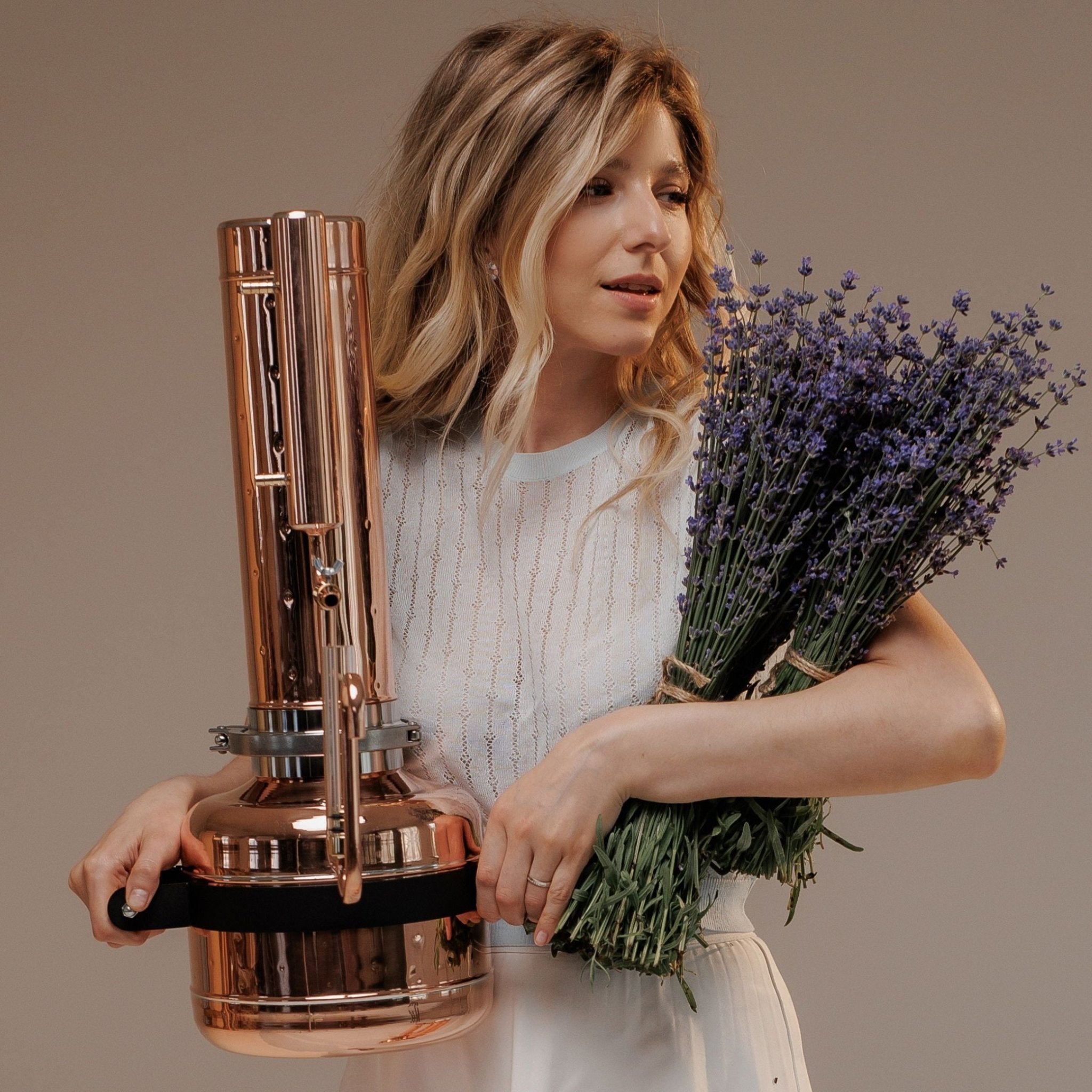 Electric Copper Essential Oil Distiller 1,9Gal/7L - Basic Kit - Copper Pro