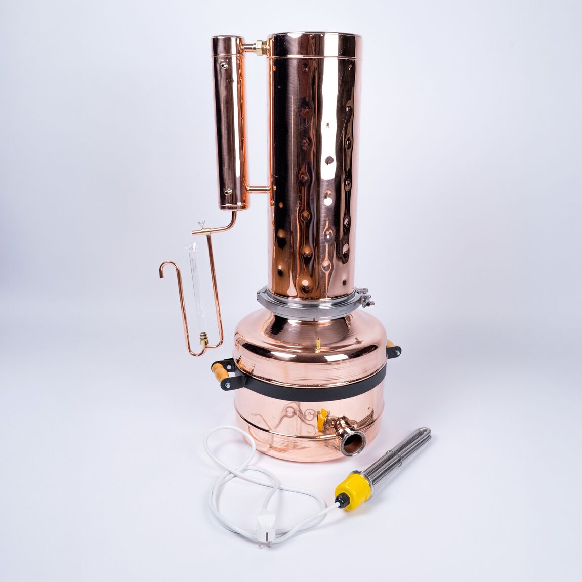 Electric Essential Oil Distiller 11.4Gal (43L) - Premium Kit - Copper Pro
