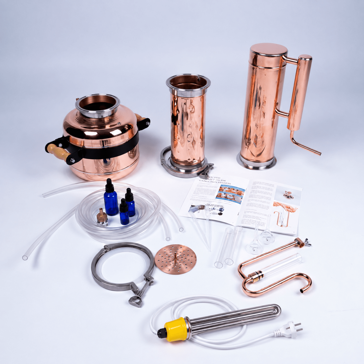 Electric Essential Oil Distiller 2,5Gal/9L - Advanced Kit - Copper Pro