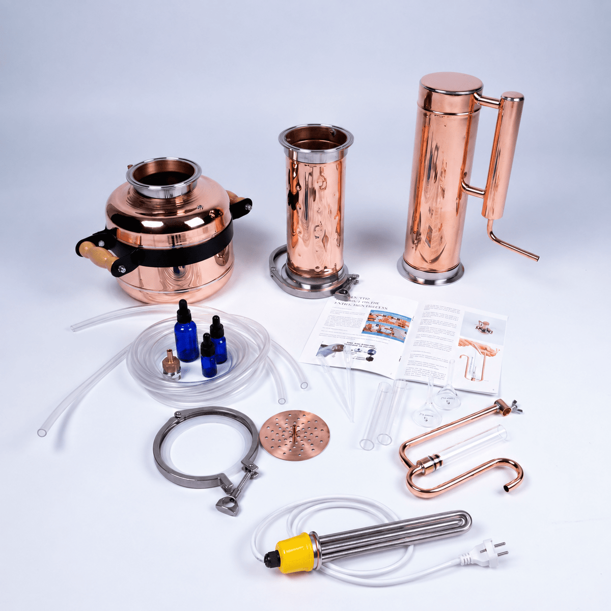 Electric Essential Oil Distiller 2,5Gal/9L - Advanced Kit - Copper Pro
