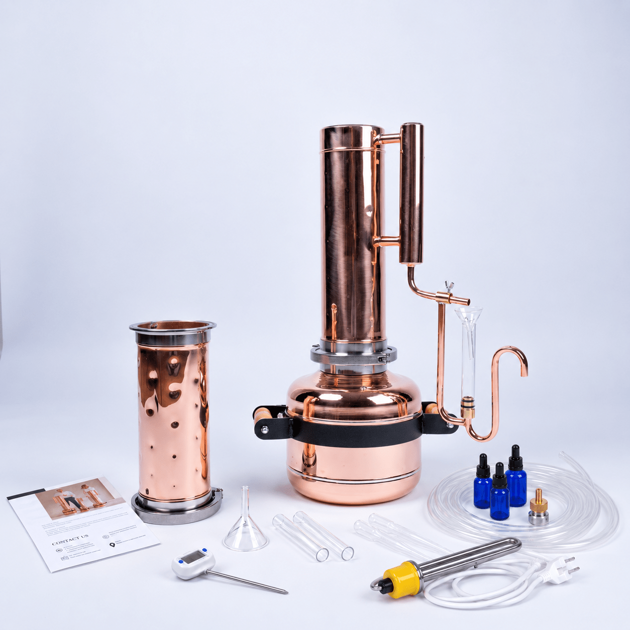 Electric Essential Oil Distiller 2,5Gal/9L - Advanced Kit - Copper Pro