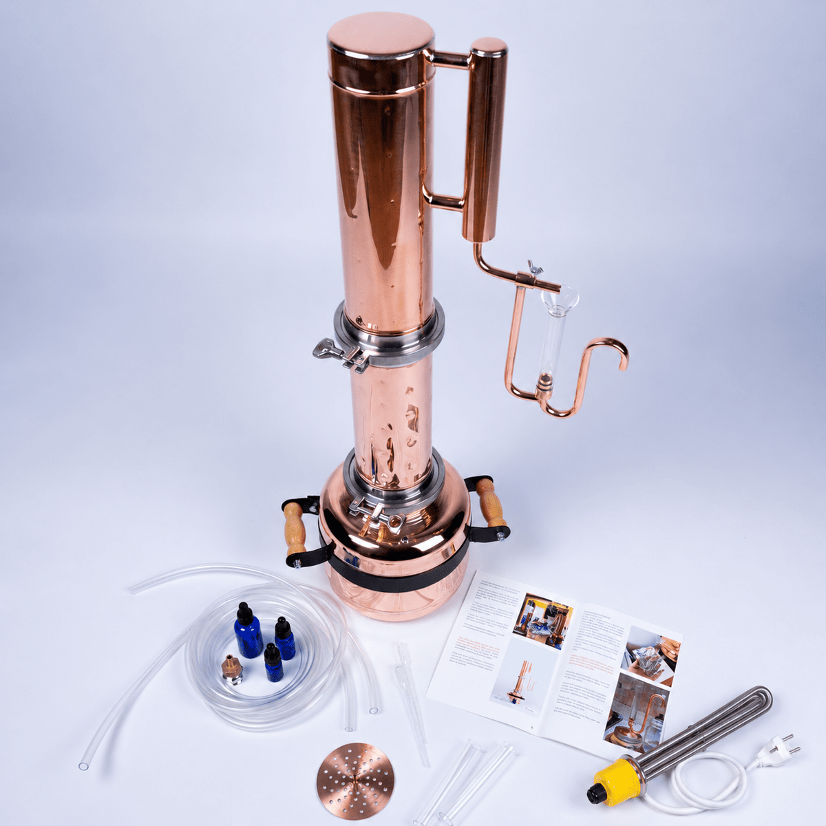 Electric Essential Oil Distiller 2,5Gal/9L - Advanced Kit - Copper Pro