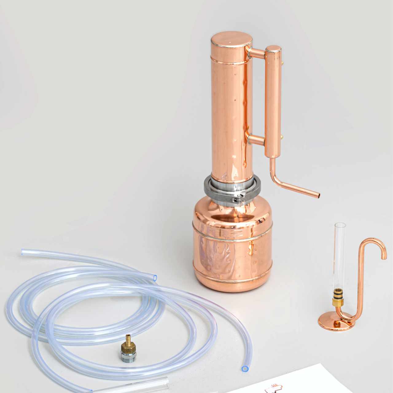 Essential Oil Distiller 0,53G (2L) | column 0,26G (1L) - Basic Kit - BEST SELLER!!! - Copper Pro