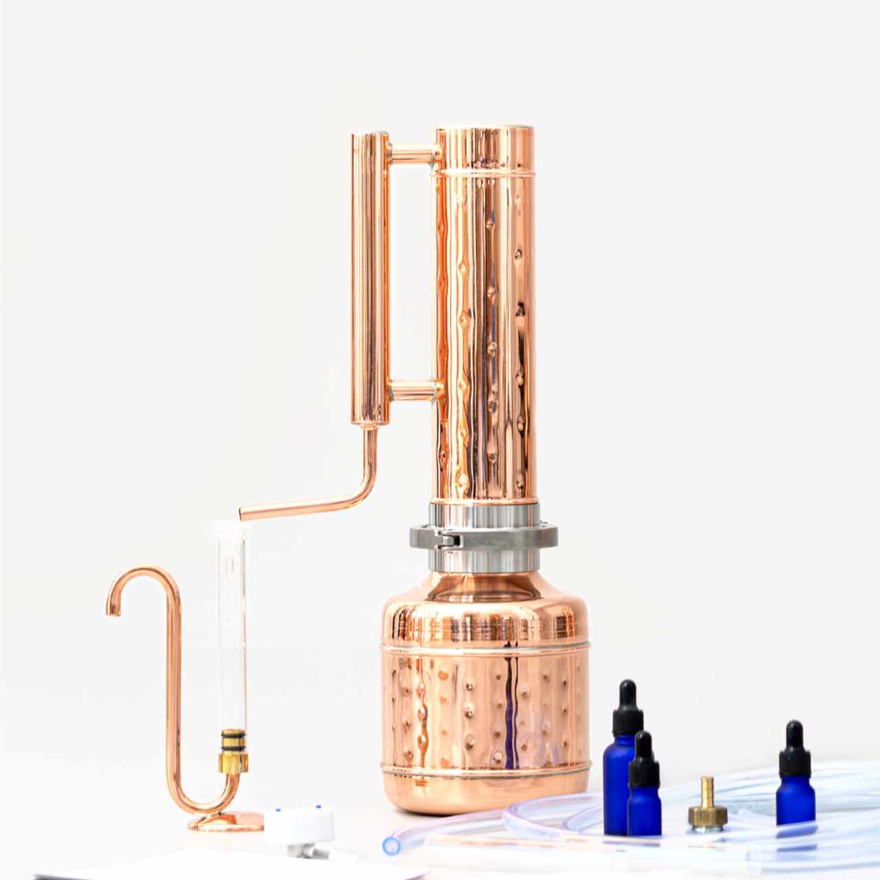 Essential Oil Distiller 0.53G (2L) | column 0.26G (1L) - Premium Kit - BEST SELLER!!! - Copper Pro