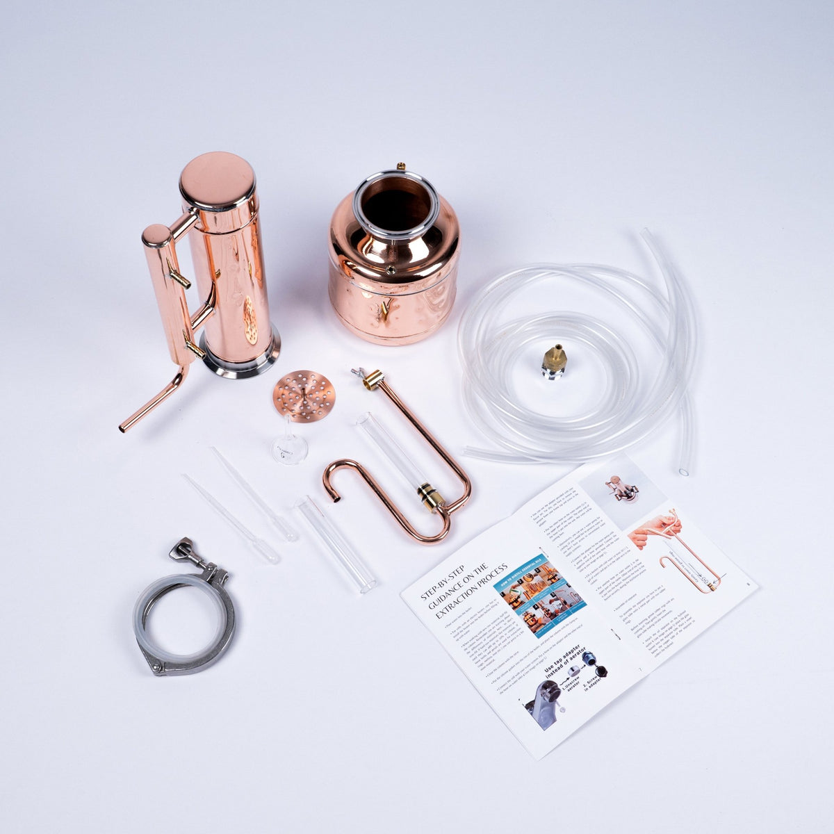 Essential Oil Distiller 0,8Gal/3L - Basic Kit - Copper Pro