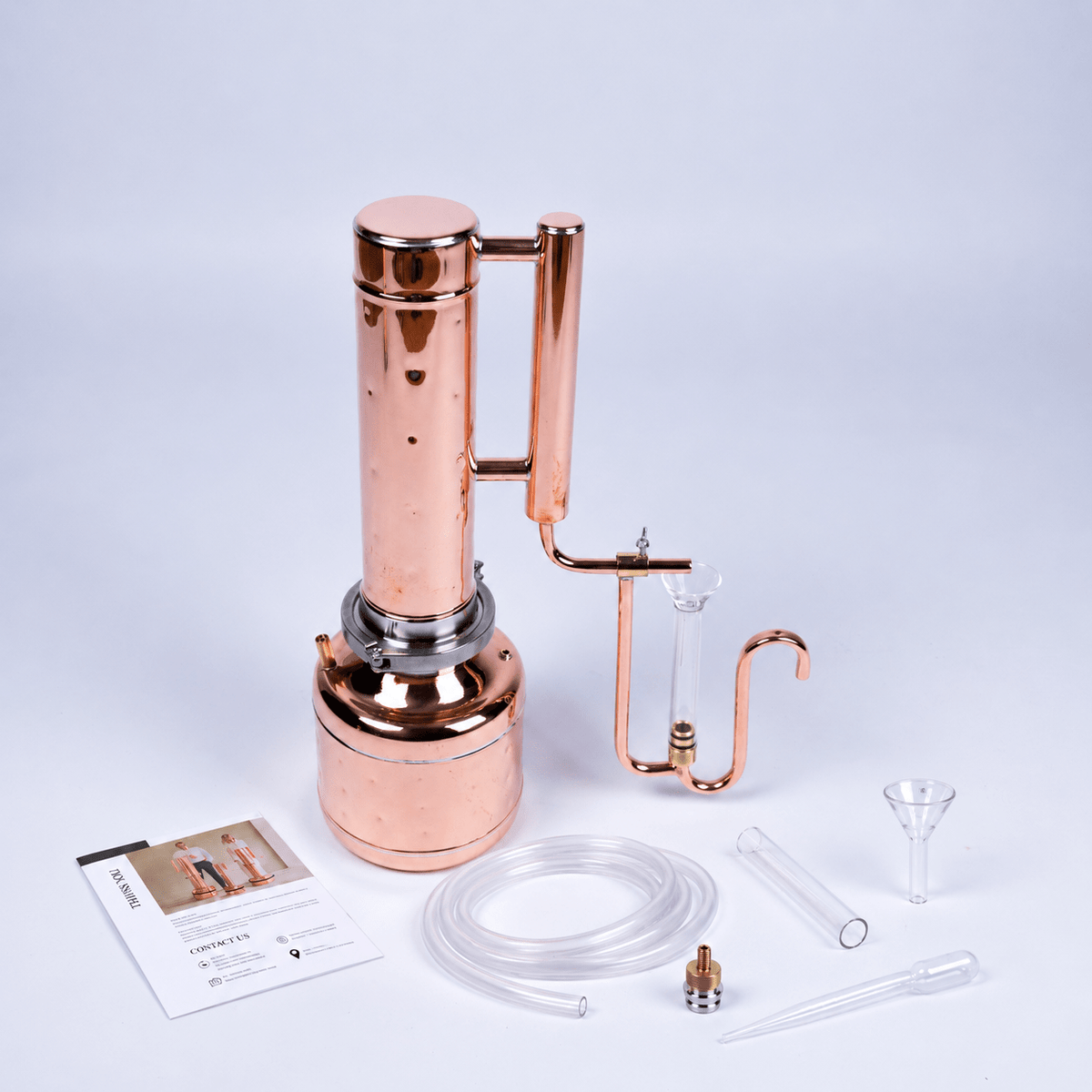 Essential Oil Distiller 0,8Gal/3L - Basic Kit - Copper Pro