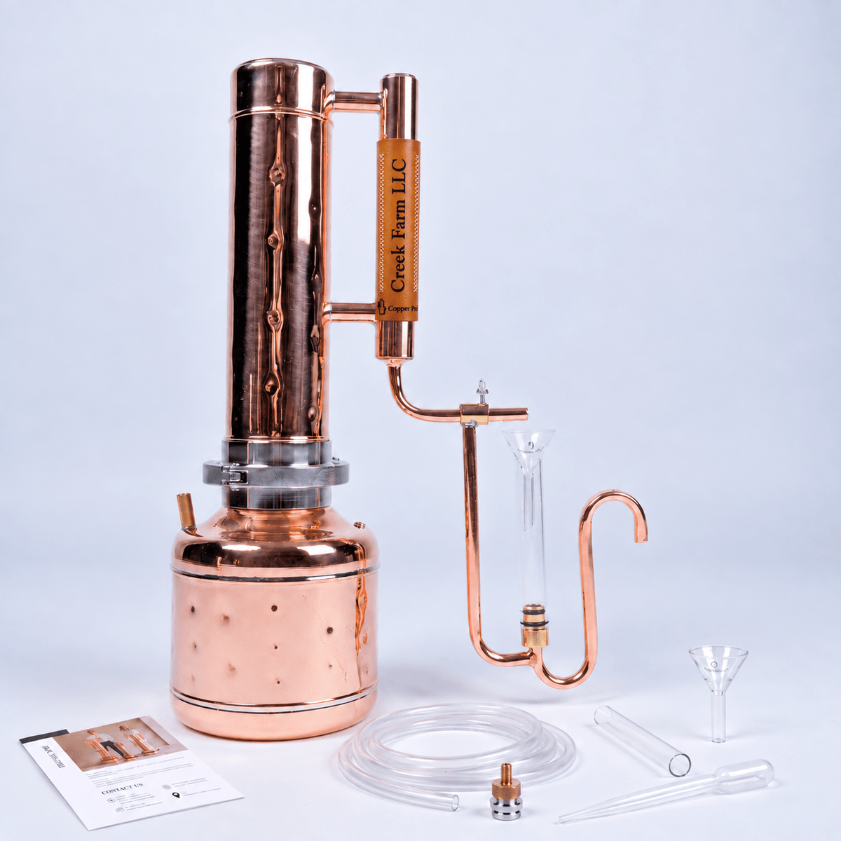Essential Oil Distiller 0,8Gal/3L - Basic Kit - Copper Pro