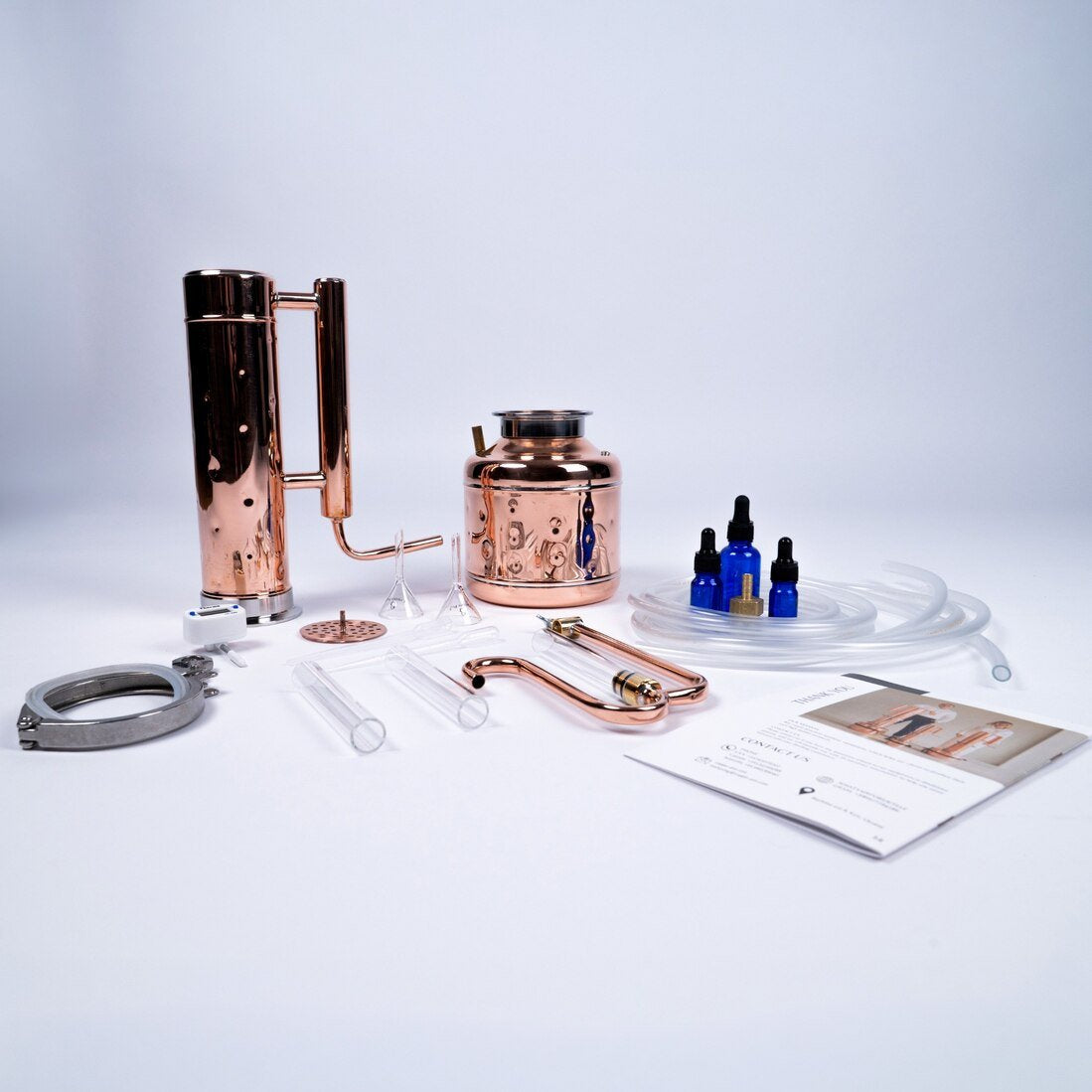 Essential Oil Distiller 0,8Gal/3L - Premium Kit - Copper Pro
