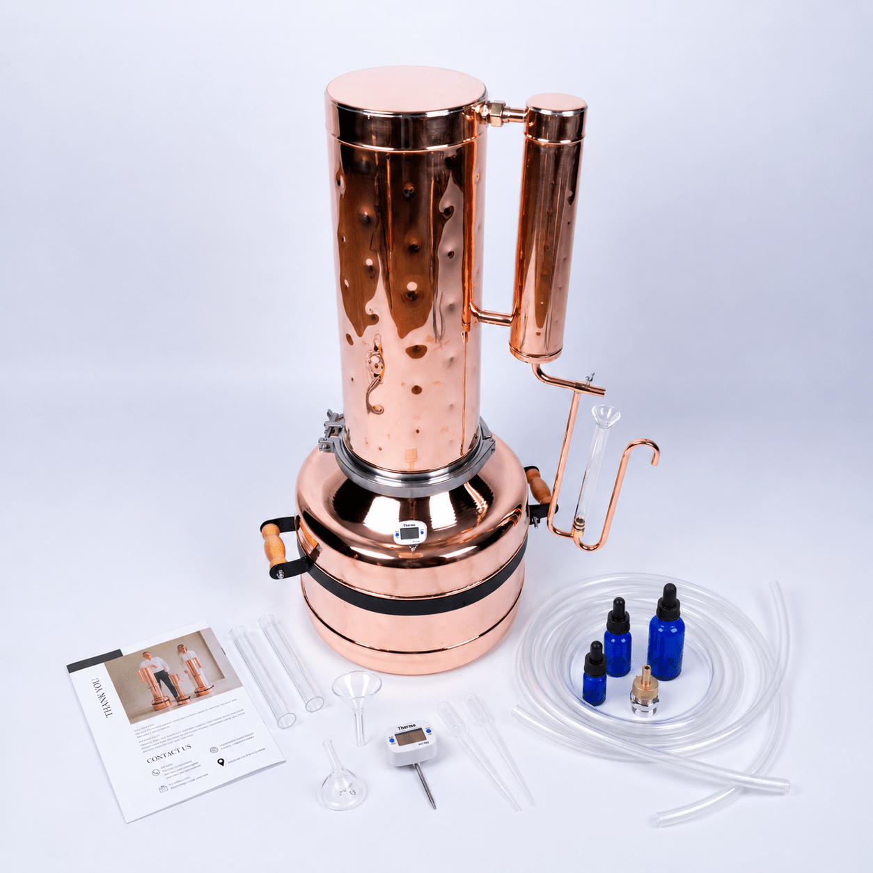 Essential Oil Distiller 11.4Gal (43L) - Premium Kit - Copper Pro