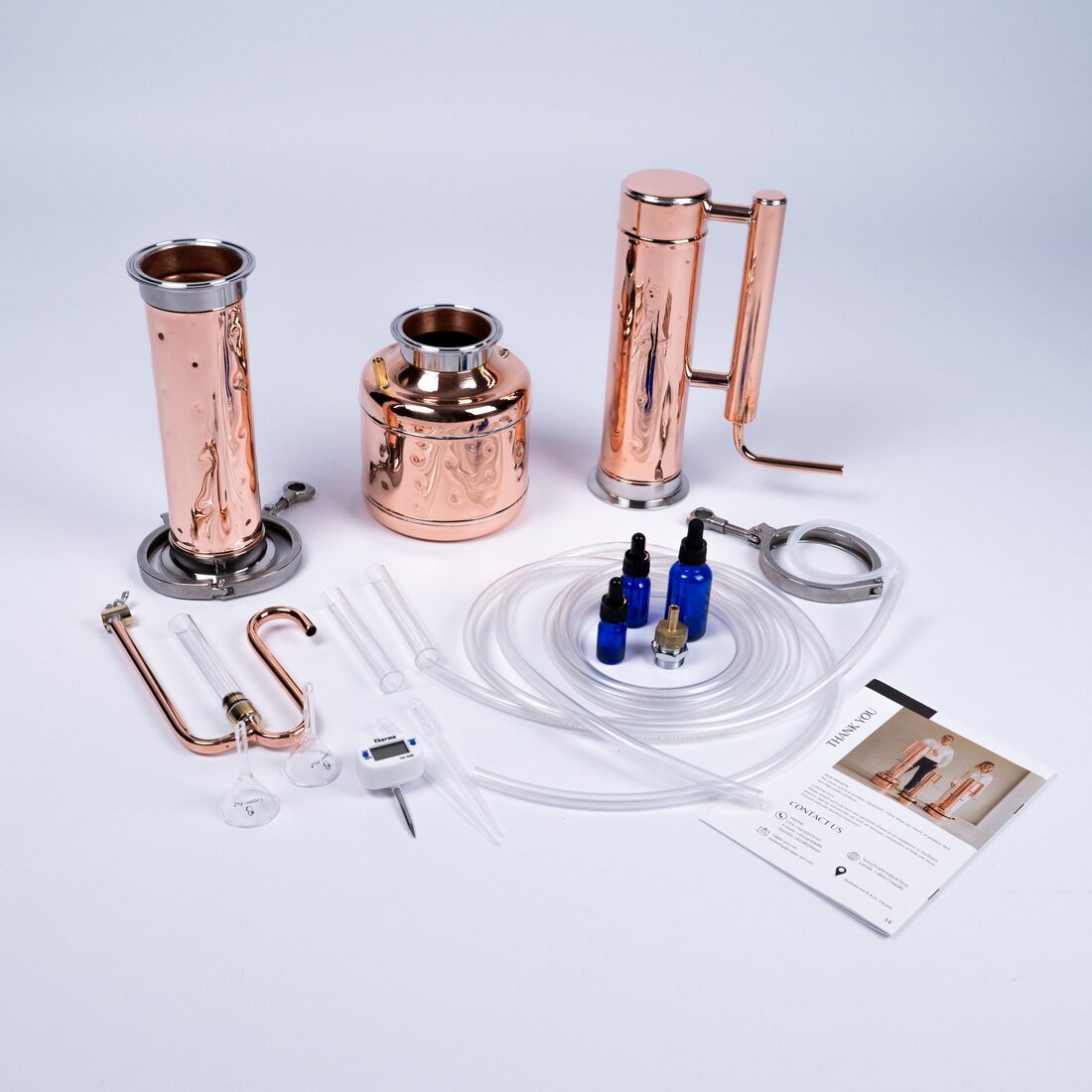 Essential Oil Distiller 1,1Gal/4L - Advanced set - Copper Pro