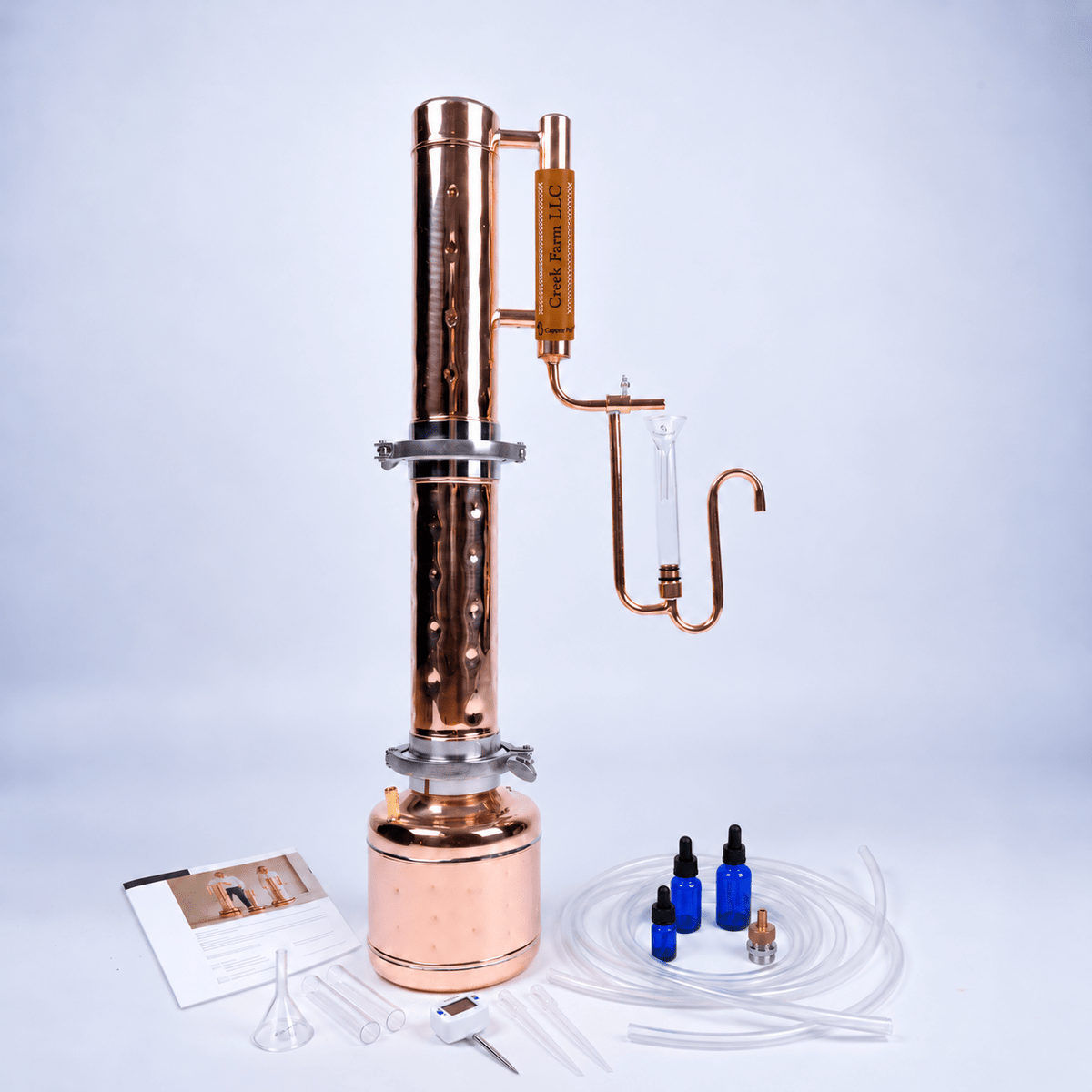 Essential Oil Distiller 1,1Gal/4L - Advanced set - Copper Pro