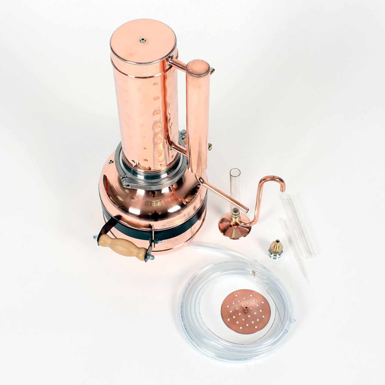 Essential Oil Distiller 1.3G (5L) | column 0.53G (2L) - Basic Kit - Copper Pro