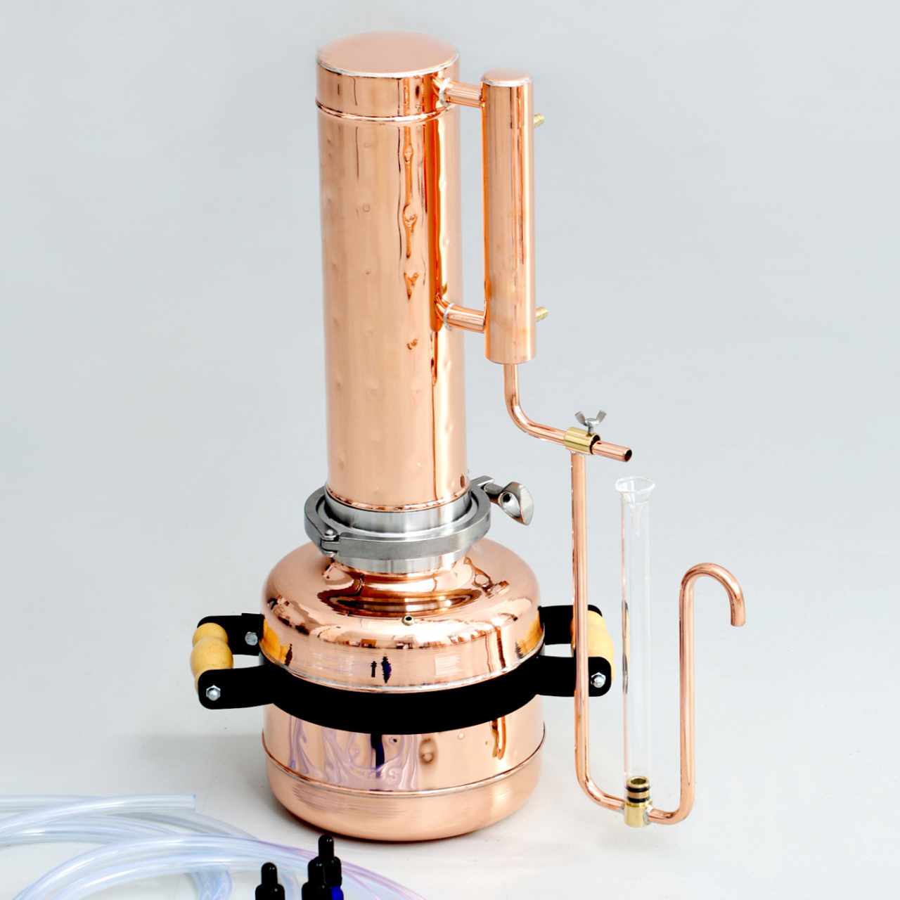 Essential Oil Distiller 1.3G (5L) | column 0.53G (2L) - Premium Kit - Copper Pro