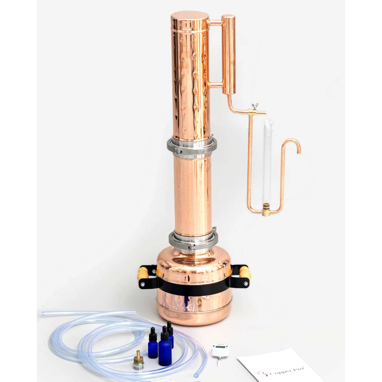 Essential Oil Distiller 1.3G (5L) | column 0.53G+0.53G (2L+2L) - Advanced Kit - Copper Pro