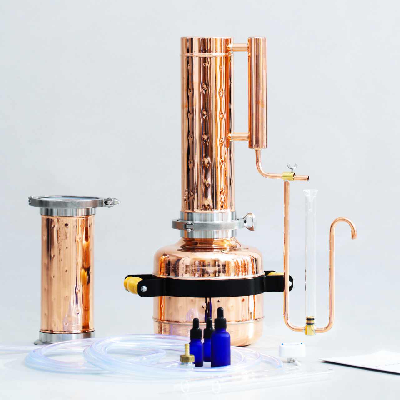 Essential Oil Distiller 1.3G (5L) | column 0.53G+0.53G (2L+2L) - Advanced Kit - Copper Pro