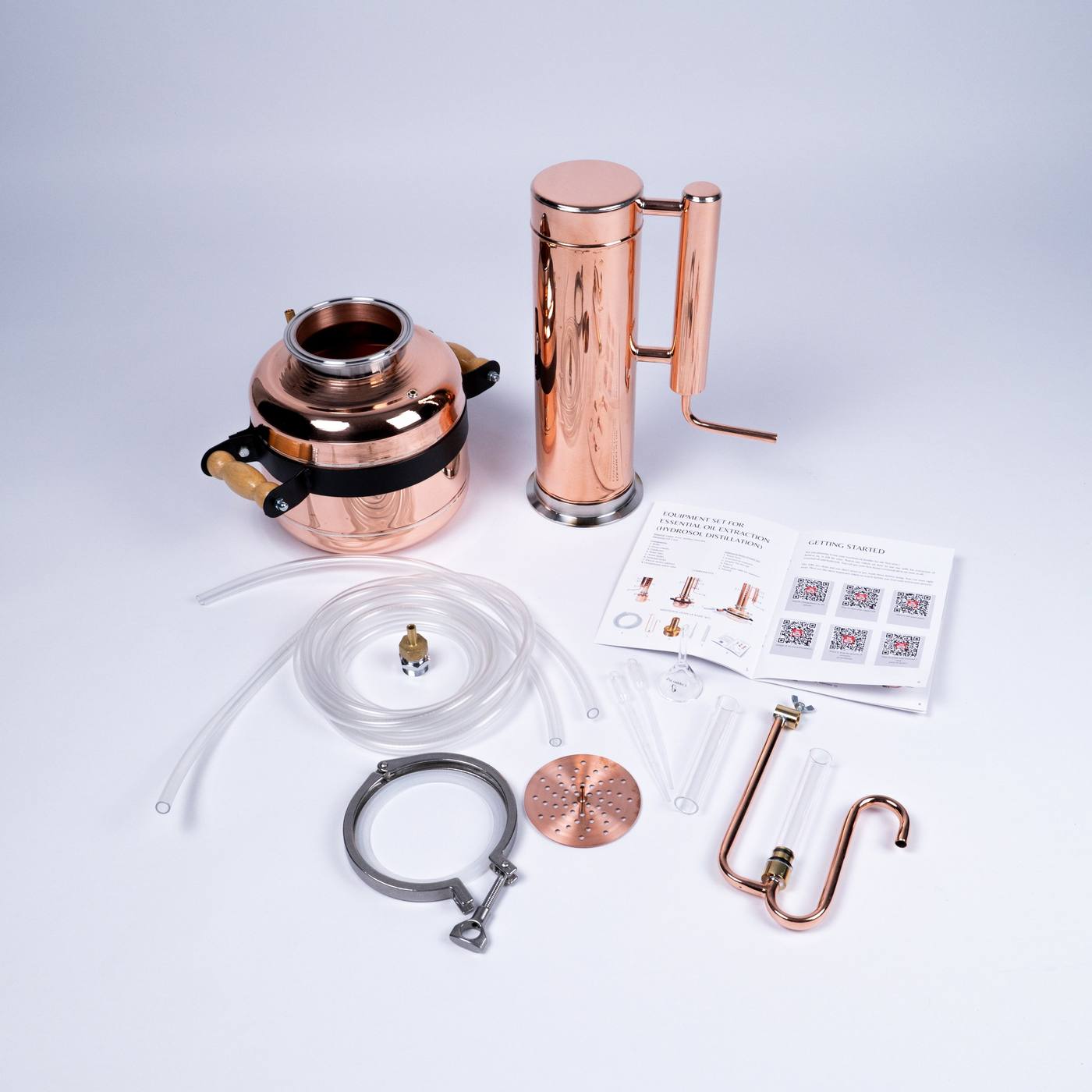Essential Oil Distiller 1,9Gal/7L - Basic Kit - Copper Pro