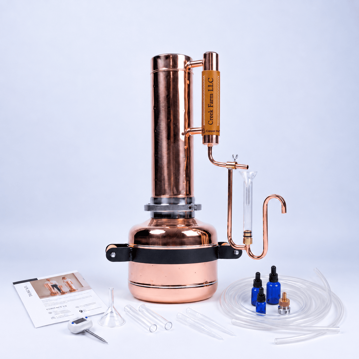 Essential Oil Distiller 1,9Gal/7L - Premium Kit - Copper Pro