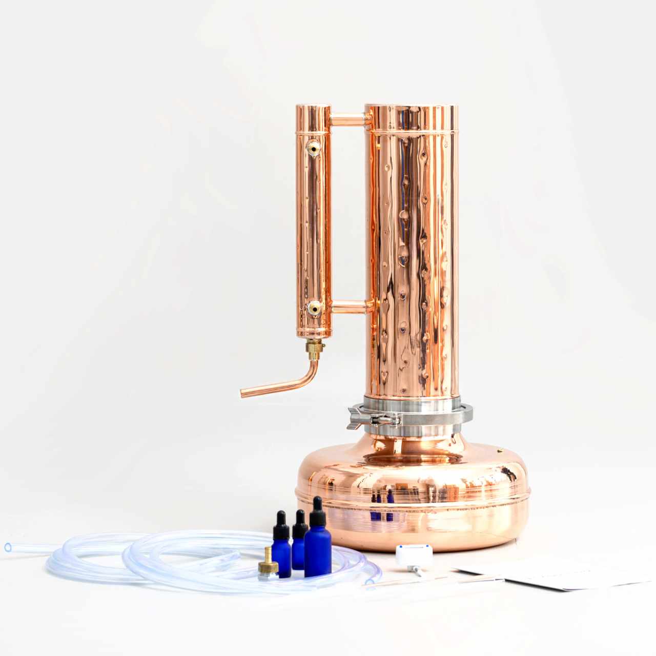 Essential Oil Distiller 2.1G (8L) | column 1.1G (4L) - Professional Kit - Copper Pro