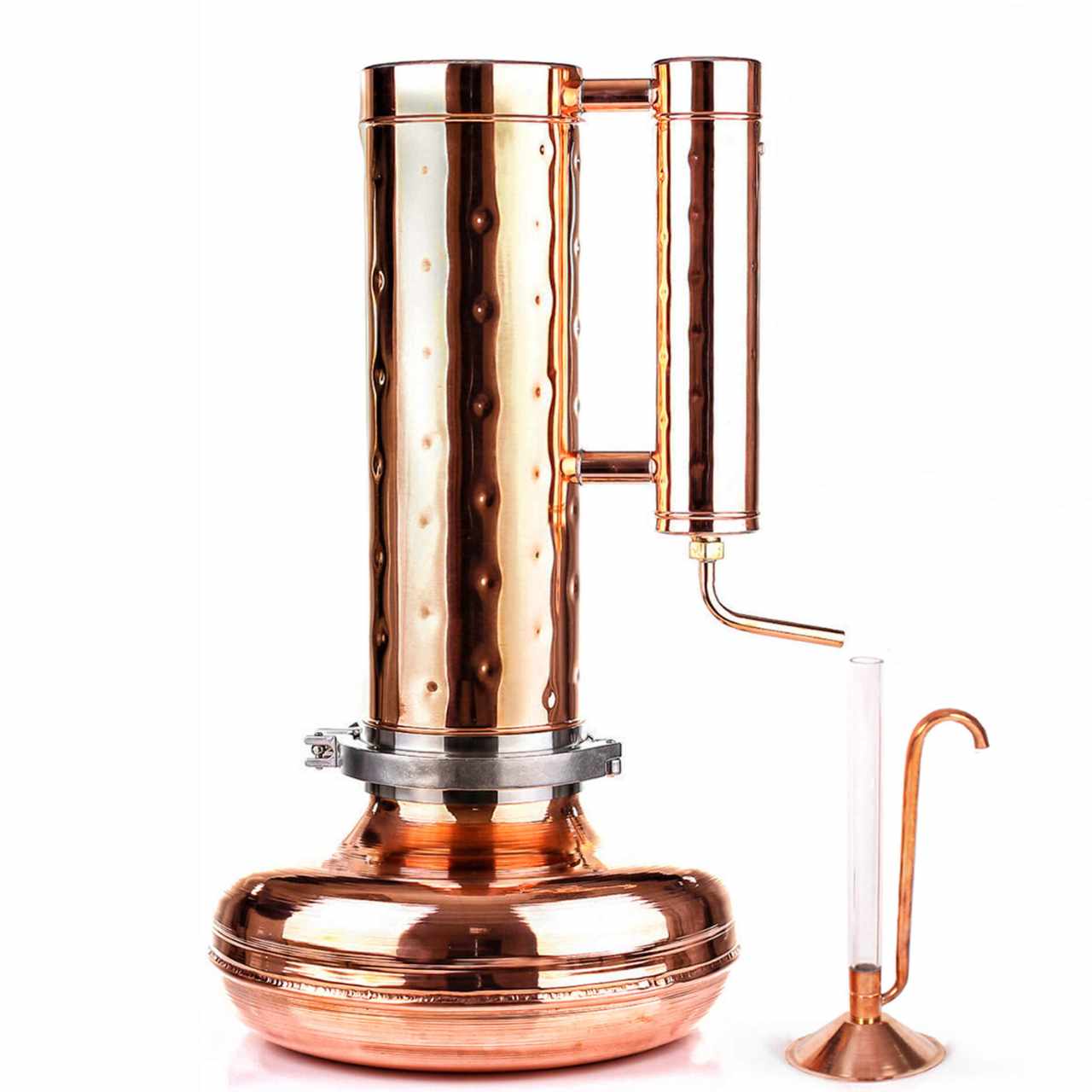 Essential Oil Distiller 2.1G (8L) | column 1.1G (4L) - Professional Kit - Copper Pro