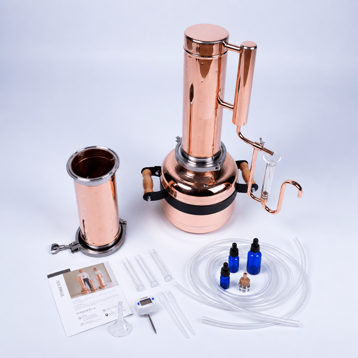 Essential Oil Distiller 2,5Gal/9L - Advanced Kit - Copper Pro