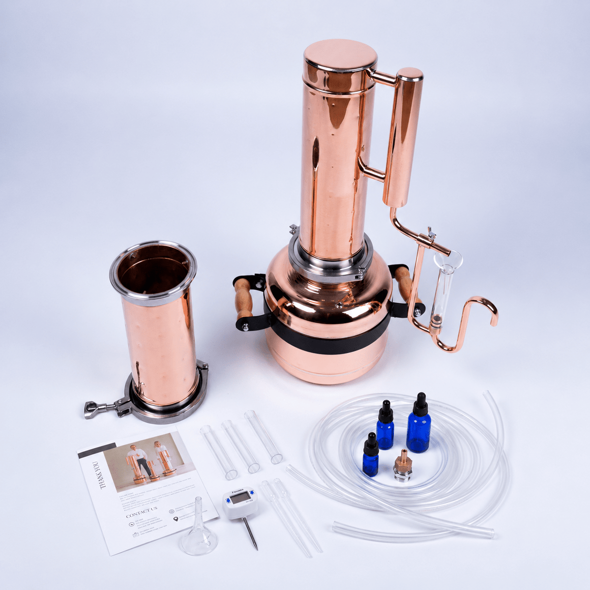 Essential Oil Distiller 2,5Gal/9L - Advanced Kit - Copper Pro