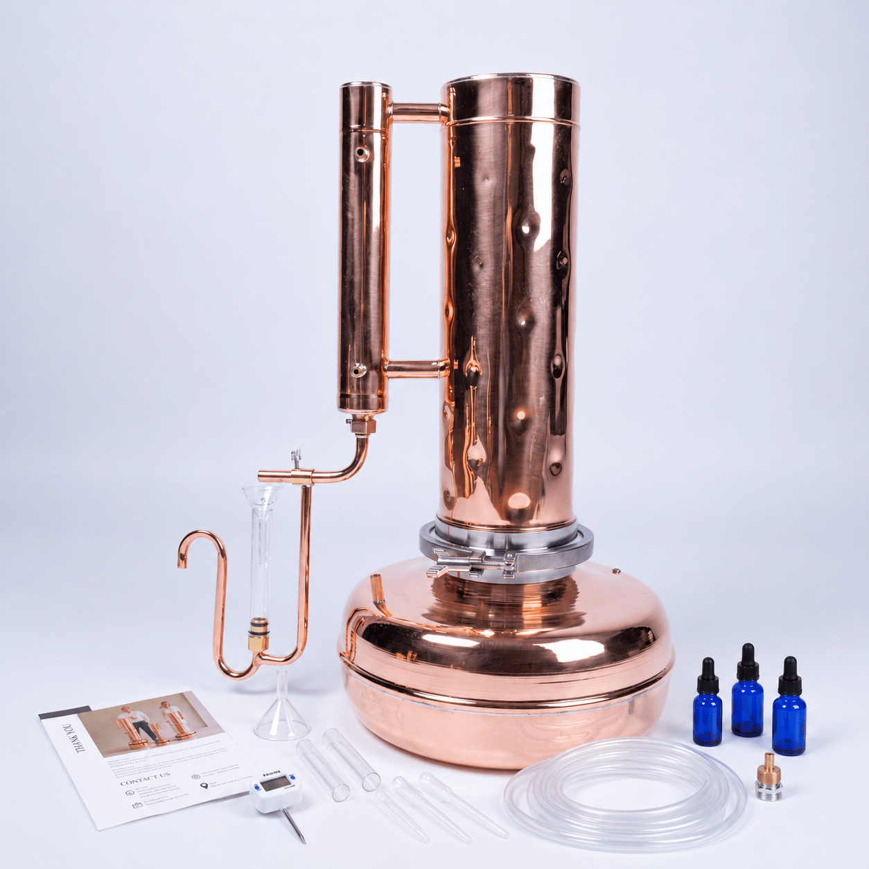 Essential Oil Distiller 3,2Gal (12L) - Premium Kit - Copper Pro
