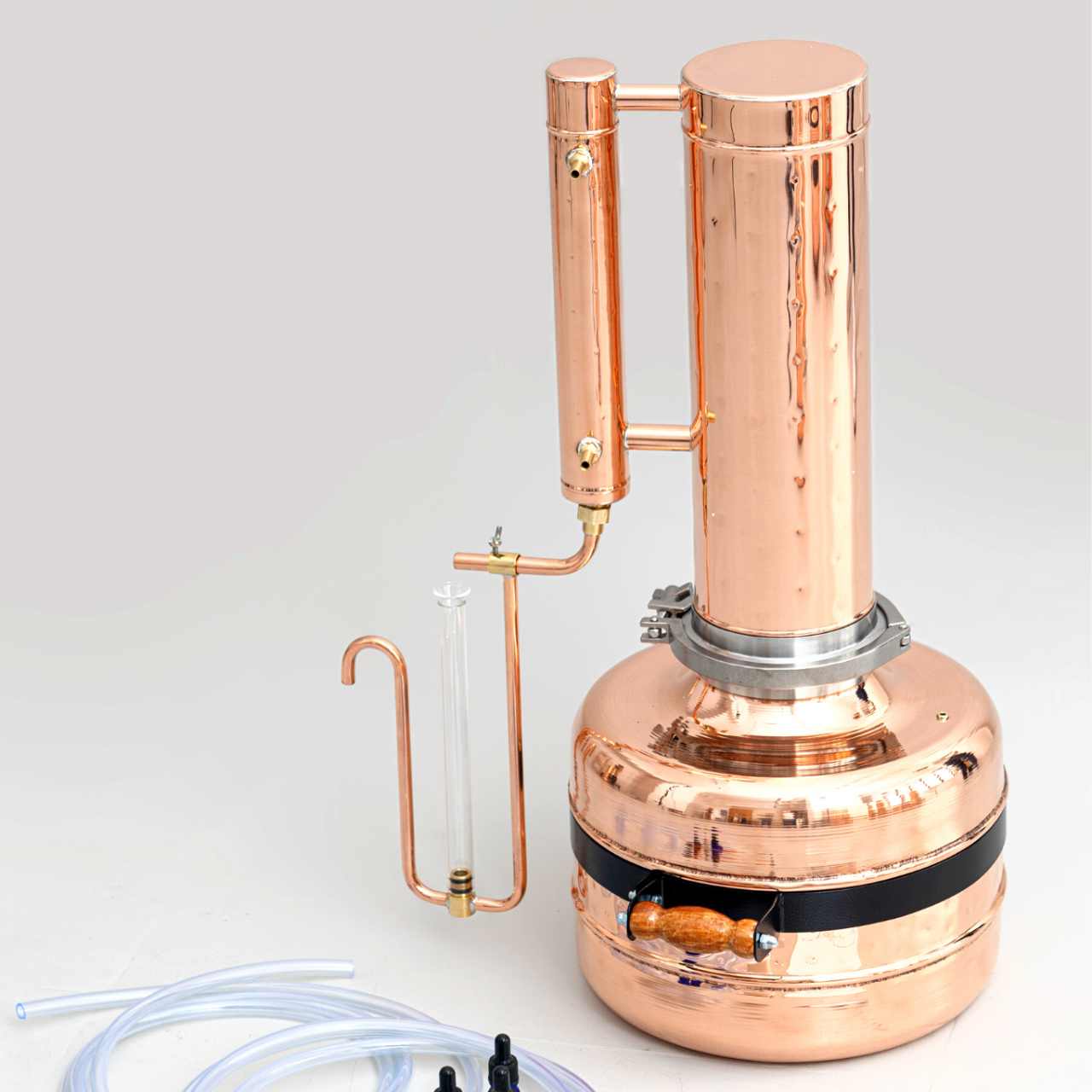 Essential Oil Distiller 4G (15L) | column 1.2G(4.7L) - 2.2G(8.3L) Proffesional Kit - Copper Pro