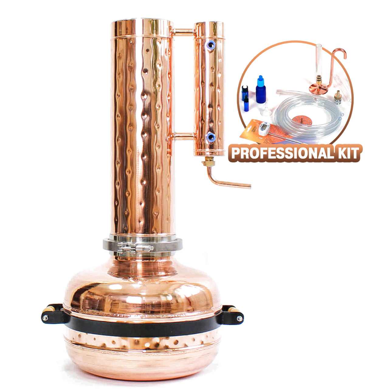 Essential Oil Distiller 5.3G (20L) | column 2.2G/8.3L - 3.7G/13.5L - Copper Pro