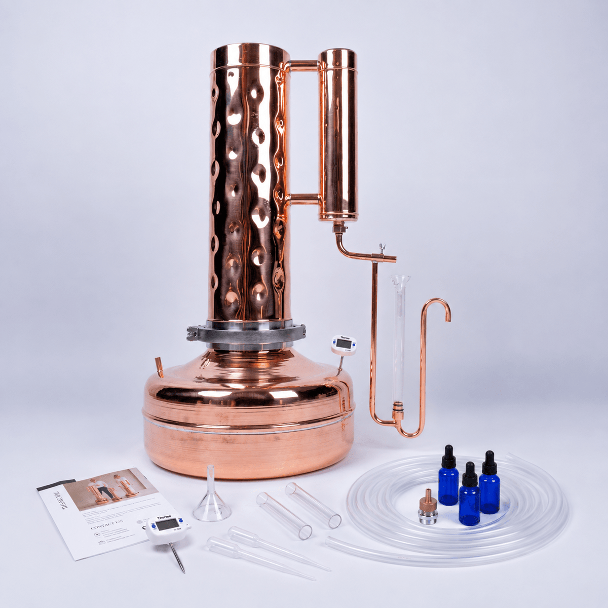Essential Oil Distiller 6Gal (22,5L) - Professional Kit - Copper Pro